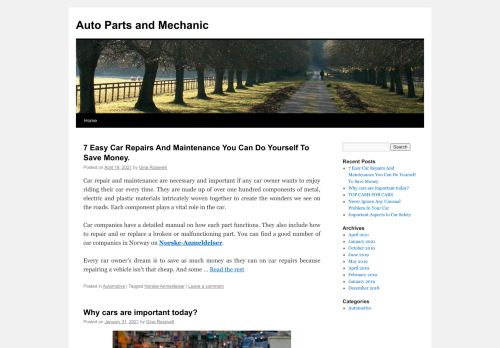 
Auto Parts and Mechanic	