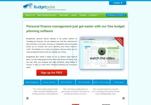
		Free Personal Finance Software for Budget planning & Money Management	