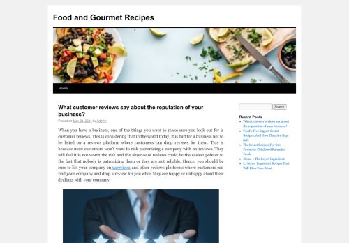 
Food and Gourmet Recipes	