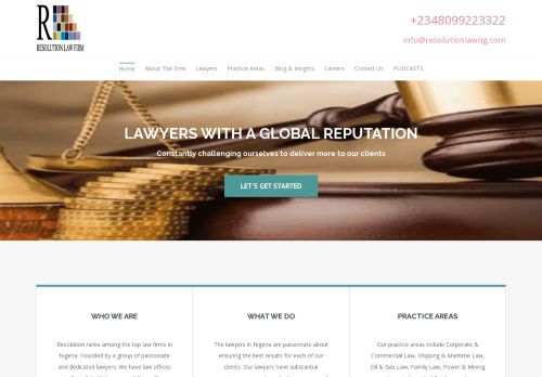 Resolution Law Firm Nigeria: Lawyers in Lagos | Law Firm in Lagos Nigeria