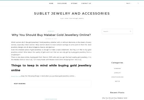Sublet Jewelry and Accessories – A girl never have enough jewelry