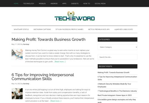 Techie Word- Tech and Mobile News Blog