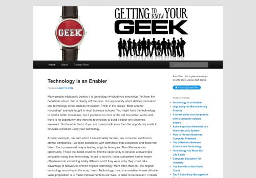 Geek Tales | The Internet and technology