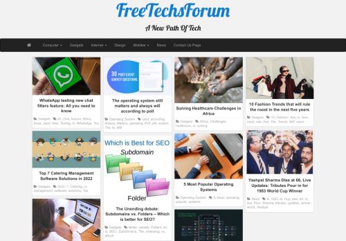 FreeTechsForum - A New Path Of Tech