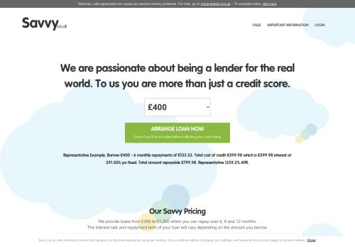 Savvy.co.uk | 6, 8 and 12 Month Loans Available Now