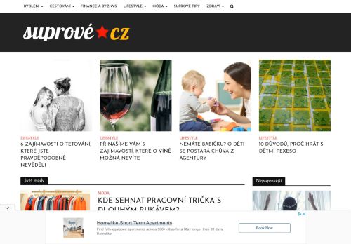 Suprove.cz | Suprový lifestyle magazín