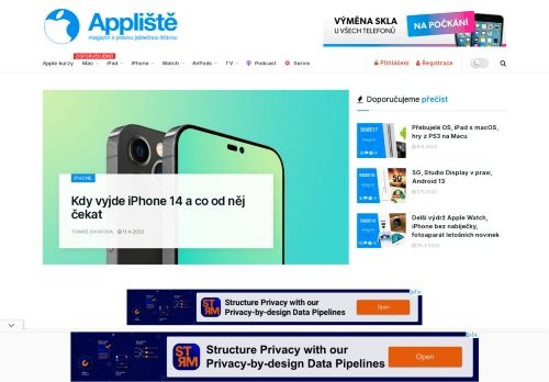 Applišt?.cz I Apple novinky, recenze, iOS, iPhone, Apple Watch, iPad, Mac