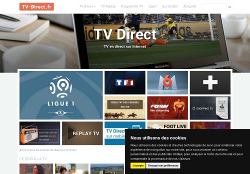 TV Direct - Regarder la TV en direct sur internet