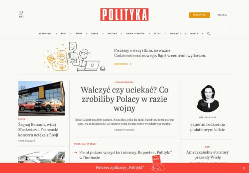 Polityka.pl - serwis internetowy tygodnika Polityka