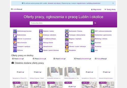 Praca Lublin, oferty pracy Lublin
