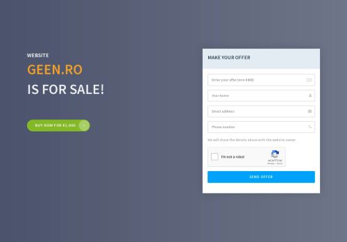 geen.ro is for sale!