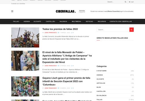 Ciberfallas Fallas y fiestas de la Comunidad Valenciana – Fallas, Hogueras y fiestas