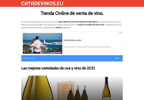 Tienda Online de venta de vinos | Compra vino en CATADEVINOS.EU