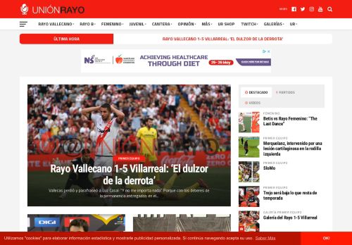 Unión Rayo - Toda la información deportiva del Rayo Vallecano