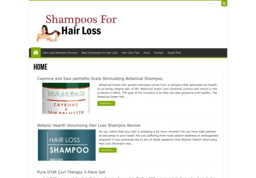 Home - Shampoos For Hair Loss