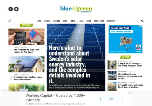 Blue and Green Tomorrow: Ethical Investments & Sustainable Living