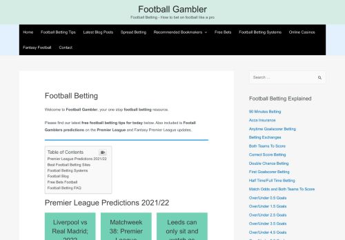 Football Betting - best Football betting tips and top prediction for today
