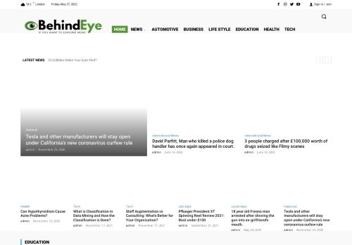 Behindeye.com: Explore | News | Automotive | Health | Lifestye
