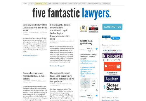 Five Fantastic Lawyers™ (Formerly YouBlawg): Legal Intelligence, Law Blogging & News from Lawyers, Law Firms