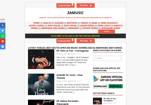 ZAMUSIC: South African Music Fakaza 2021 Mp3 Download Amapiano 2021 Album Zip – ZAMUSIC
