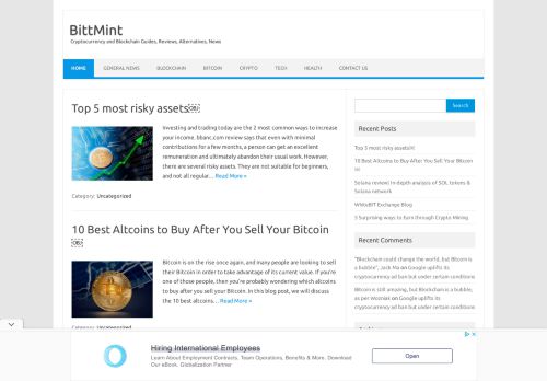 BittMint – Cryptocurrency and Blockchain Guides, Reviews, Alternatives, News