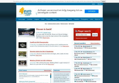 Eurohockey.com - all about European ice hockey
