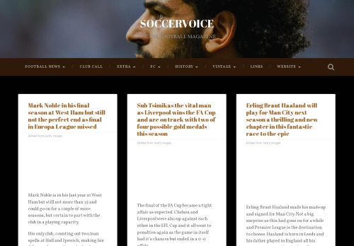 SOCCERVOICE – following the life of football