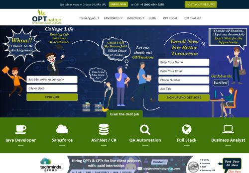 OPTnation - OPT Jobs, CPT Jobs, STEM OPT, F1 and H1B Jobs in USA
