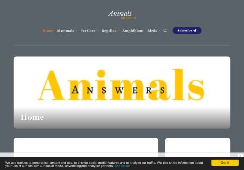 Animals Answers • Find your Animal Answer