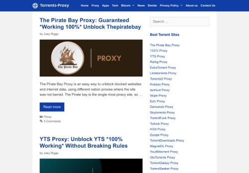 Torrents Proxy - Trust Me 100% Unblock All Torrent Sites
