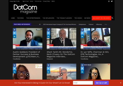 Dotcom - DotCom Magazine-Influencers And Entrepreneurs Making News
