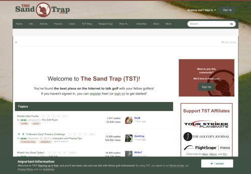 The Sand Trap - Golf Forum and Community
