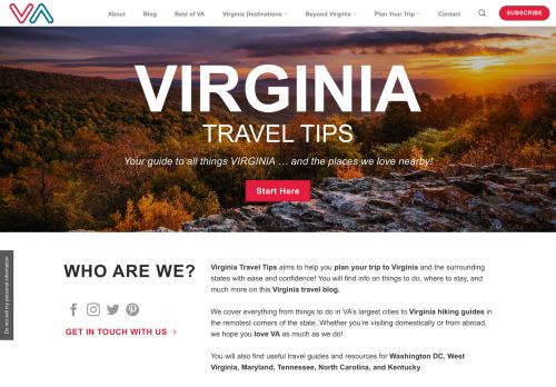 Virginia Travel Tips - Your Top VA Travel Resource
