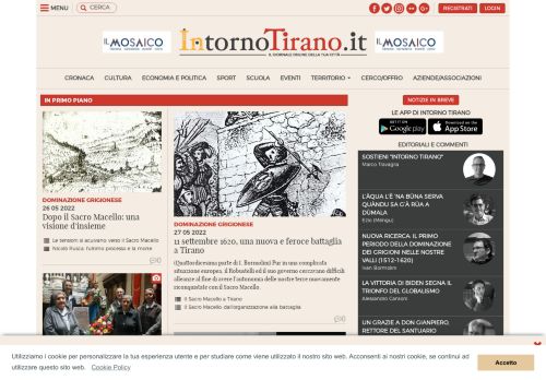 INTORNO TIRANO | Il giornale di Tirano e della Valtellina (Provincia di Sondrio)

