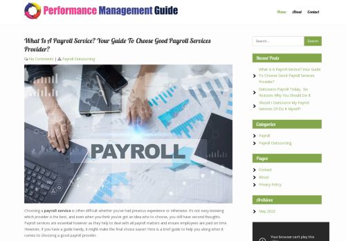 Performance Management Guide - Online Payroll Management Guide