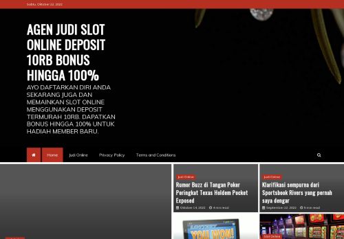 Agen Judi Slot Online Deposit 10rb Bonus Hingga 100% – Ayo daftarkan diri anda sekarang juga dan memainkan slot online menggunakan deposit termurah 10rb. Dapatkan bonus hingga 100% untuk hadiah member baru.