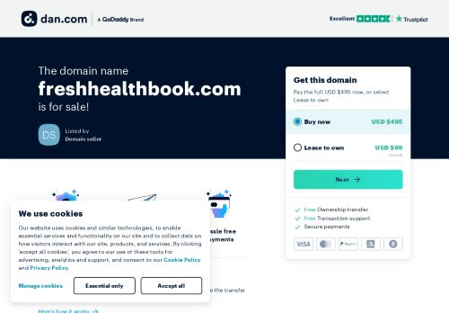 The domain name freshhealthbook.com is for sale