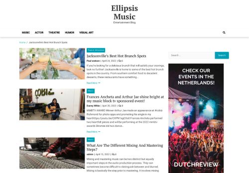 Ellipsis Music - Entertainment Blog