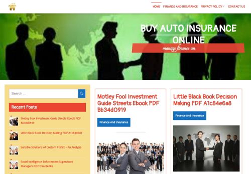 Buy Auto Insurance Online – manage finance and profitable
