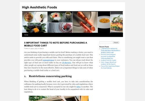 
High Aeshthetic Foods	