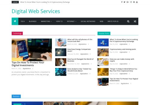 Digital Web Services - Guest Post on Techology,Business