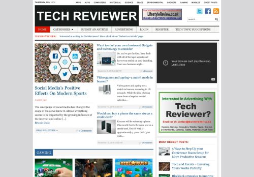 Tech Reviewer - Reviews On Everything Technology