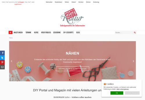 HANDMADE Kultur - DIY-Portal und Magazin fürs Selbermachen, Handarbeiten und Heimwerken
