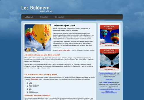 Let balonem dárek, Let-Balonem-Darek.cz