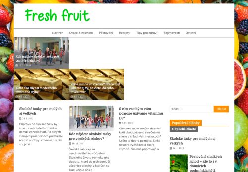 Freshfruit - inšpirácie a tipy pre váš zdravý životný štýl