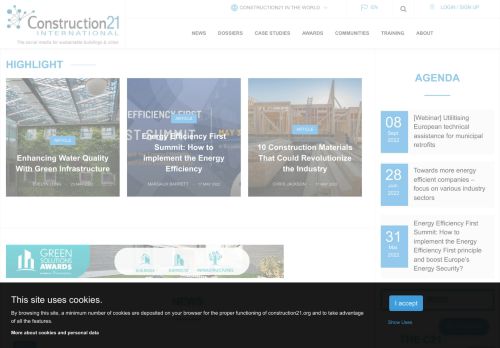 Construction21, the social media for sustainable buildings & cities