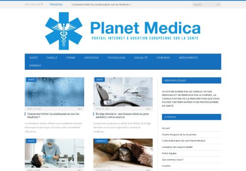 Planet Medica - Portail Internet à vocation européenne sur la santé