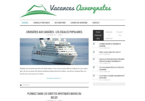 Vacances-Auvergnates.com - IdÃ©es et Conseils Vacances
