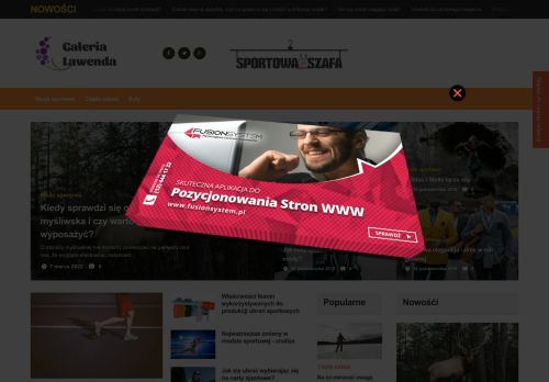 Styl sportowy, ubrania, buty, dodatki sportowe - galerialawenda.pl