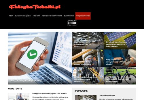 FabrykaTechniki.pl - serwis o problematyce technicznej - Technika i zaawansowane technologie w Polskich firmach